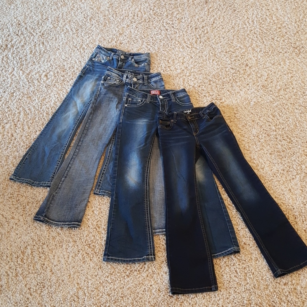 Girls size 8 boot cut jeans-0016